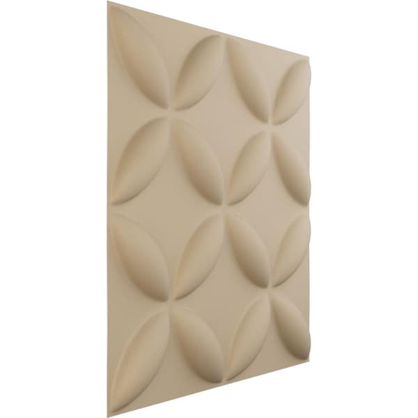 19 5/8in. W X 19 5/8in. H Wallflower EnduraWall Decorative 3D Wall Panel, Total 32.04 Sq. Ft., 12PK